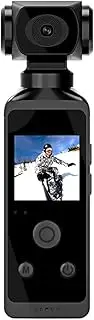 Waillynice - 4K 1080P Pocket Action Camcorder with 1.3" 270° Rotatable LCD Screen, WiFi Mini Camera, Waterproof Case and Motion Detection for Sports Recording