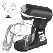 YOPOWER 5.5L Stand Mixer, Multi-Function Electric Food Mixer, 6-Speed Food Processor, Kitchen Machine with Dough Hook, Whisk, Beater, Pasta Pressing, Meat Grinding and Enemas- 1400W Updated