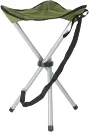 Portable Folding Camping Stool, 16.5" Tripod Chair for Outdoor Activities