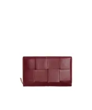 Intrecciato leather purse One size Red