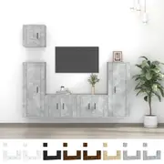 TV Cabinet Set 5 Piece Wall TV Stand Entertainment Unit Engineered Wood vidaXL