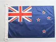 New Zealand Nautical Flag 18'' x 12'' - New Zeleander –Kiwi Flags 30 x 45 cm - Banner 12x18 in for Boat - AZ FLAG