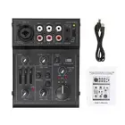 5-Channel Compact Audio Mixer Sound Mixing Console USB Audio EQ NEW Q4G9