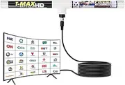 Magic Stick TV Antenna – Indoor Outdoor TV Antenna Up to 60 Miles Range - Enhanced Antenna TV Digital HD with 2X Signal Boosters - USA Patented Digital Antenna for HDTV Clear HD Channels - 20ft Cable