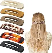 6 Pack Flat Hair Clips for Women