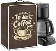 Jndtueit Coffee Print Dustproof Cover for Coffee Machine,Coffee Maker Dust Cover Stand Mixer Cover Stain and Dust Against for Kitchen Appliances