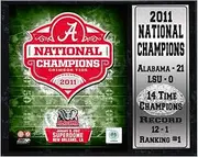 Encore Select 524-01 NCAA Alabama Crimson Tide Champions Stat Plaque with Photo, 12-Inch by 15-Inch