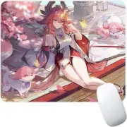 Genshin Impact YaeMiko Anime Manga Video Game Non-Slip Mousepad Gaming Comput...
