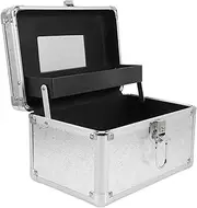 Alipis Portable Mahjong Storage Case Lightweight Aluminum Alloy Box Sturdy and Safe Organizer