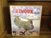 VINTAGE WIND UP TIN TOY - CHINOOK ARMY HELICOPTER- BOXED MODERN REPRODUCTION TOY