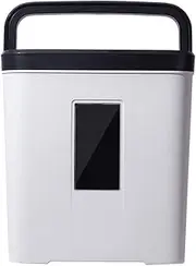 6-Sheet Micro Cut Paper Shredder(4×25mm),P-4 High-Security for Home and Small Office Use, Shreds Credit Cards/Staples/Clips, Portable Handle Design with 12-Litre Wastebasket