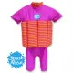 【Splash About 潑寶】UV FloatSuit 兒童防曬浮力泳衣 - 桃紅 / 芒果橘條紋 2-4 歲-2-4 歲