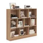 8/10-Cube 3-Tier Bookshelf Storage Organizer Wood Display Shelf Living Room