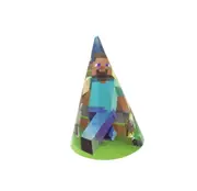 6PC Minecraft Party Hat Birthday Party Decorations Supplies