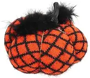 ANKROYU Fabric Decorative Pumpkin Exquisite Soft Polyester Wool Pumpkin for Thanksgiving Halloween Party (Orange)