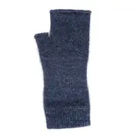 在飛比找樂天市場購物網優惠-丹寧藍色紐西蘭貂毛羊毛袖套手套 保暖露指手套-美型袖套造型女