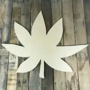 Pointy Leaf, Craft Unfinished Wood Shape, Wooden Fall Cutout, Paintable Shape