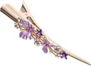 Vintage Hair Clips Alligator Hair Clips Metal Duckbill Clips Alligator Hair Barrettes Rhinestone Alligator Hair Clips Duckbill Hair Clips Duck Billed Hair Clips