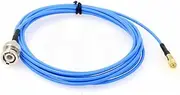 HangTon BNC to Microdot 10-32 50 Ohm RF Cable for Accelerometer Transducer Acoustic Vibration Test (2m, Straight)