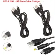 5pcs 2in1 Cable charger for Sony PSP 1000 1001 1002 1003 1004 1005 1006 PSP-110