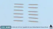Tetra Model Works 1/350 #SA-35013 IJN 127mm Type 89 AA Gun Barrel Short (12 pcs)