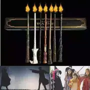 Harry Potter LED Light-up & Magic Fire Wand Hermione Dumbledore Cosplay Toy Prop