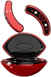 Gyorwst Mini Eye Beauty Device Anti Aging Red Plastic Dark Circle Wrinkle Removal Heating Therapy