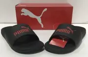 PUMA Men's Cool Cat 2.0 BX Slide Sandal Black/Red 9 Medium US