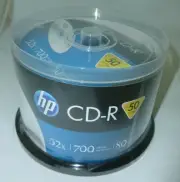 400 HP Logo 52X CD-R CDR Blank Disc Storage Media 80Min 700MB with Cake Box