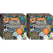 2x Craft Maker Animal Rock Painting Box Set Craft Activity Kit Hobby Project