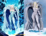 1/8 1/6 the White Queen 3D Printing Figure GK Model Kit Unpained Unassembled GK