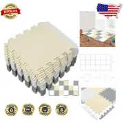 Interlocking 18-Tile Foam Baby Play Mat - Waterproof & Safe for Little Ones