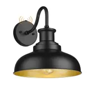 Dusk to Dawn Outdoor Gooseneck Barn Light, Farmhouse Outdoor Wall Sconce, Rus...