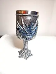Medieval Roaring Dragon Wine Goblet - Dungeons and Dragons Fantasy Chalice Cup -