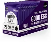 Googys Good Egg Triple Chocolate Brownie Protein Bars G/F 12x55g