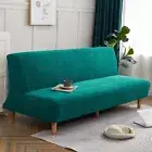 Elastic Armless Sofa Bed Cover For Plaid Straight SofaCover Slipcover Home Cover