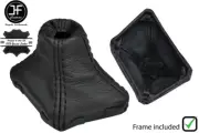 BLACK STITCH LEATHER AUTOMATIC GEAR BOOT+PLASTIC FRAME FOR VW TOUAREG 17-19