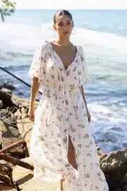 NEW Auguste The Label AUGUSTE THE LABEL Womens Alannah Maxi Dress - Ivory
