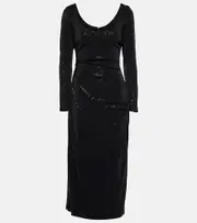 [Markarian] Markarian Jude embellished midi dress AU 8 black