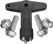 COMPATIBLE WITH RENAULT MEGANE CLIO SCENIC Alloy Wheel Centre Cap Screws Bolts with Key 7700422600, 1610001, 90495549
