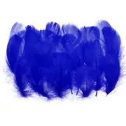 Colorful Feathers 3-5inch, 300pcs Goose Feathers Bulk, Navy Blue
