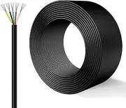 24 Gauge Wire 5 Conductor 30 FT UL2464 Cable 18~28AWG Electrical Wire Stranded PVC Wire Tinned Copper Wire - for LED Power Low Voltage Installations(30FT,24AWG-5C)
