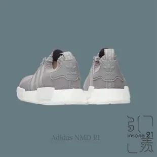 ADIDAS NMD R1 GREY THREE 編織灰 女 BY8762【Insane-21】