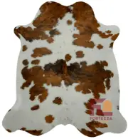 Cowhide Rug Light Tricolor | Premium Quality | Extra Large 6' x 8'