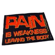 Gym Sweat Microfiber Sports Towel Bodybuilding Funny Pain Is Weakness Leaving Th