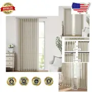 Luxurious Light Filtering Pinch Pleat Curtains - 60"W x 102"L for Living Spaces