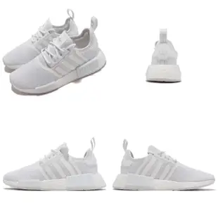 【adidas 愛迪達】休閒鞋 NMD_R1 Primeblue 女鞋 愛迪達 襪套 Boost避震 舒適 穿搭 全白(GX8313)