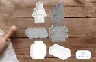 Lego Building Blocks Cookie Cutters with Embosser Stamps - Bricks
