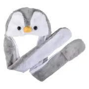 RI One Light-Up Penguin Hoodie Scarf Hat 35"