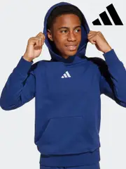 adidas Blue Essentials Hoodie Kids (E45557) | $58